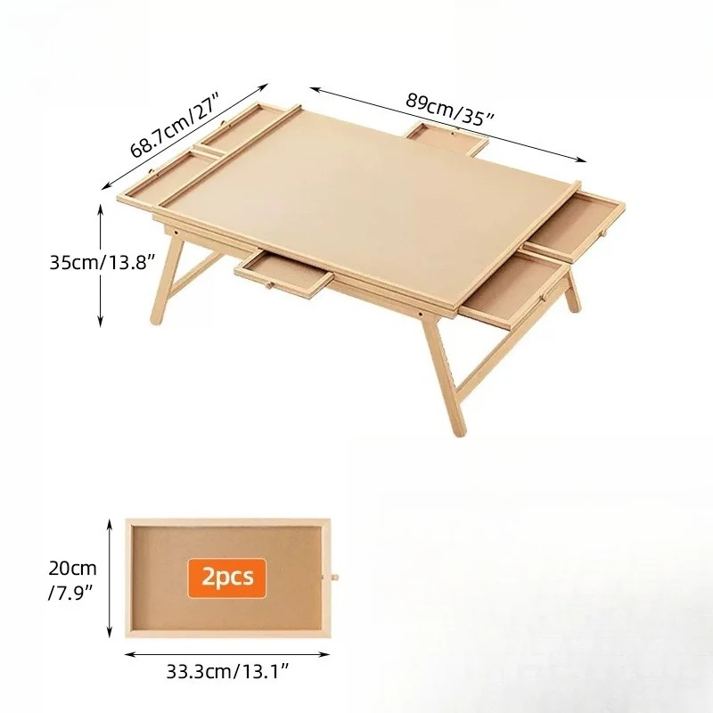 table Wooden puzzle table Puzzle board Rotatable portable puzzle storage board