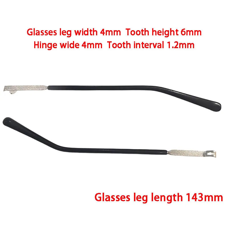 

1 Pair Metal Glasses Legs Double Teeth Width 4mm Universal Sunglasses Myopia Mirror Replacement Fracture Maintenance Accessories