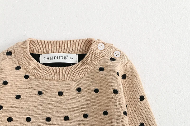 Klassisches Frühlings-Baby-Sweatshirt mit Schulterschnalle, 0–3 Jahre, gestreifter Strickpullover für Kleinkinder, Mädchen und Jungen, lockere Basis, Tops, Pullover – Detail 21