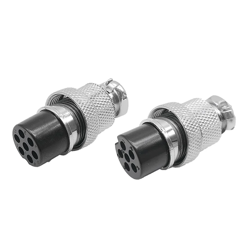 GX12/16/20 Flange Type Connectors Copper 2/3/4/5/6/7/8/9/10/12/14Core15 Pin Male&Female Aviation Plug &Socket