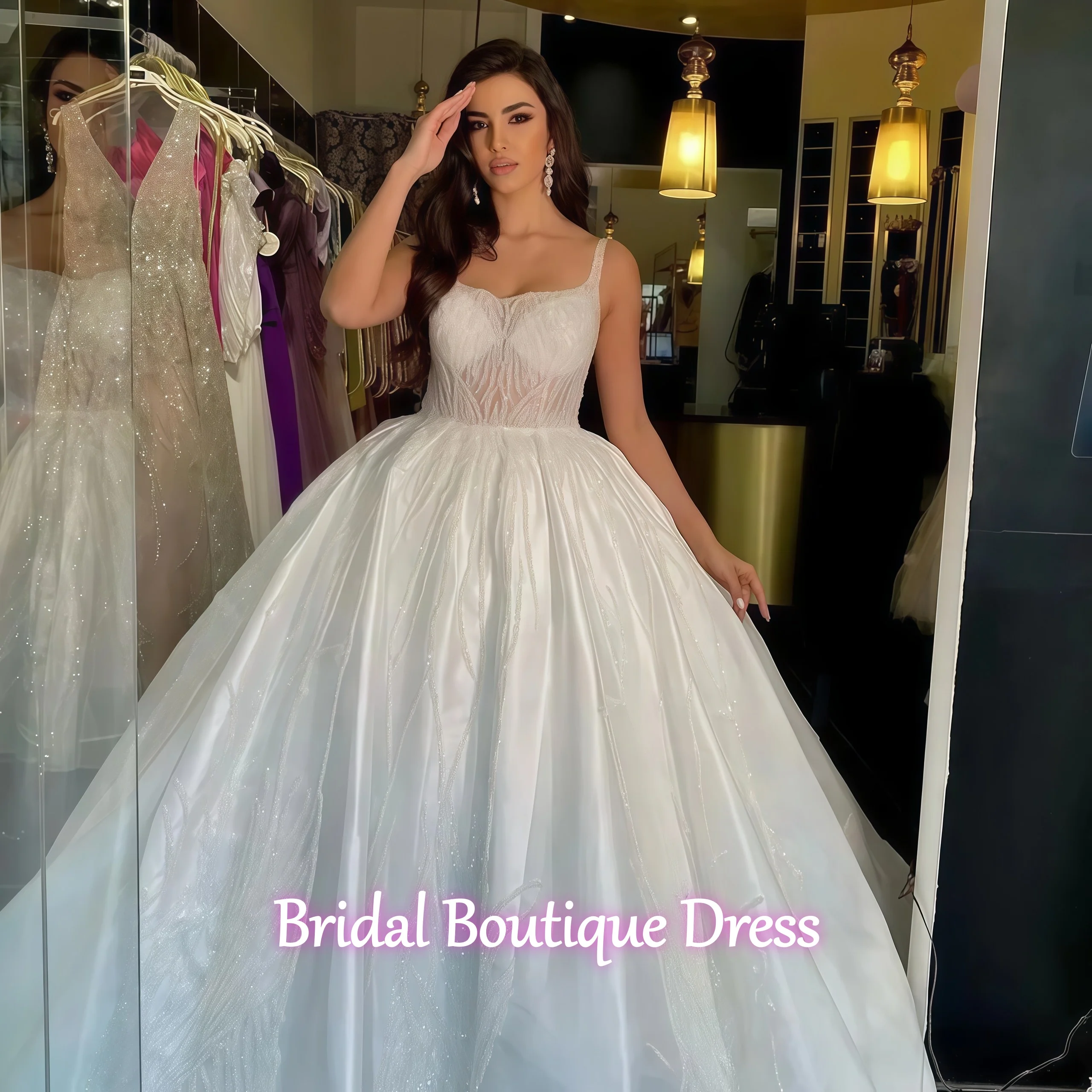 Personalizado requintado frisado vestido de casamento querida princesa vestido de noiva vestido de baile novia robe de mariée