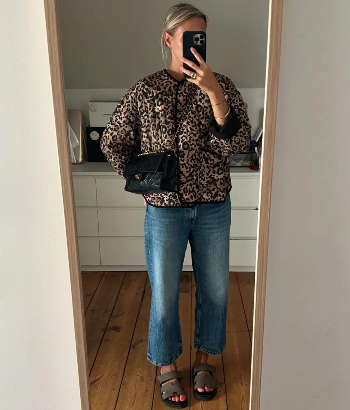 Casual Leopard Printed Parkas For Women Jackets Coats Long Sleeve O neck Loose Autumn Winter Warm Jacket Boho Thick Outwear