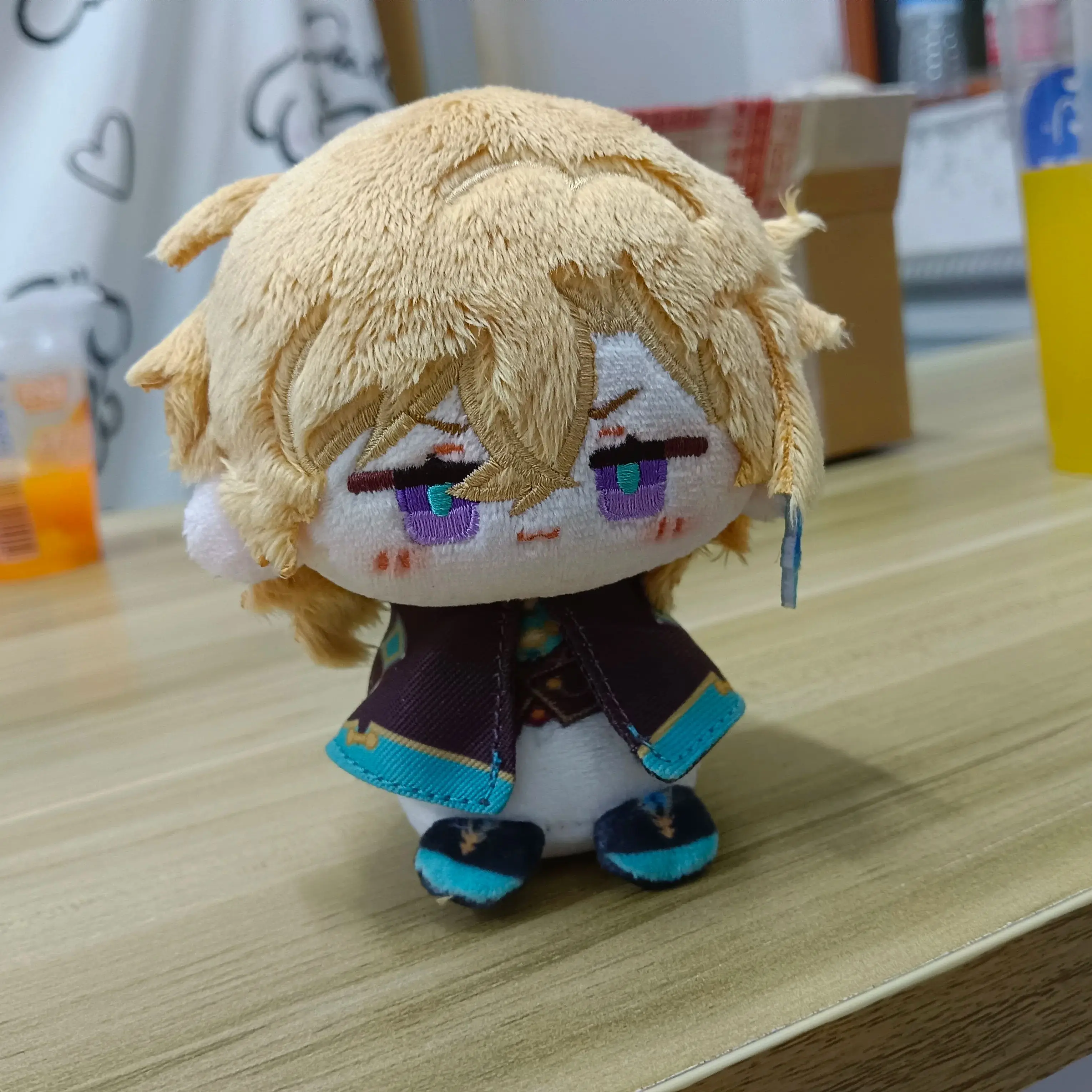 10cm Anime Honkai: Star Rail Aventurine Cute Soft Plush Doll Starfish Body Plushie Cosplay Figure Keychain Toys Dolls Fans Gift