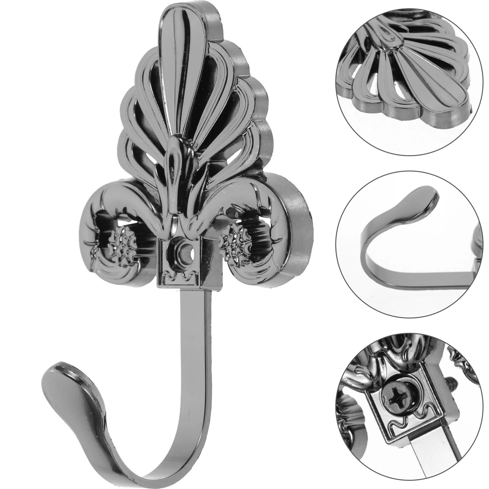 

Curtain Hooks Alloy Decorative Pothook For Living Room Bedroom Window Curtain Holdbacks Metal Hanging Hooks