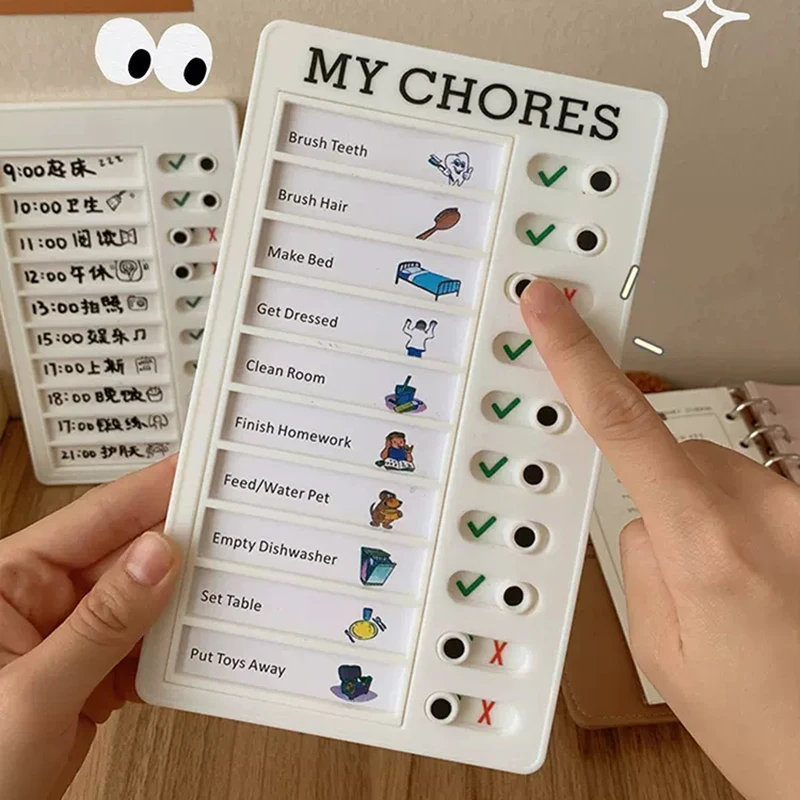 Memo Plastic Board Daily Task Planning Board Blank RV CHECKLIST ELDER CARE MY CHORES Checklist Task Board Wall Decoration