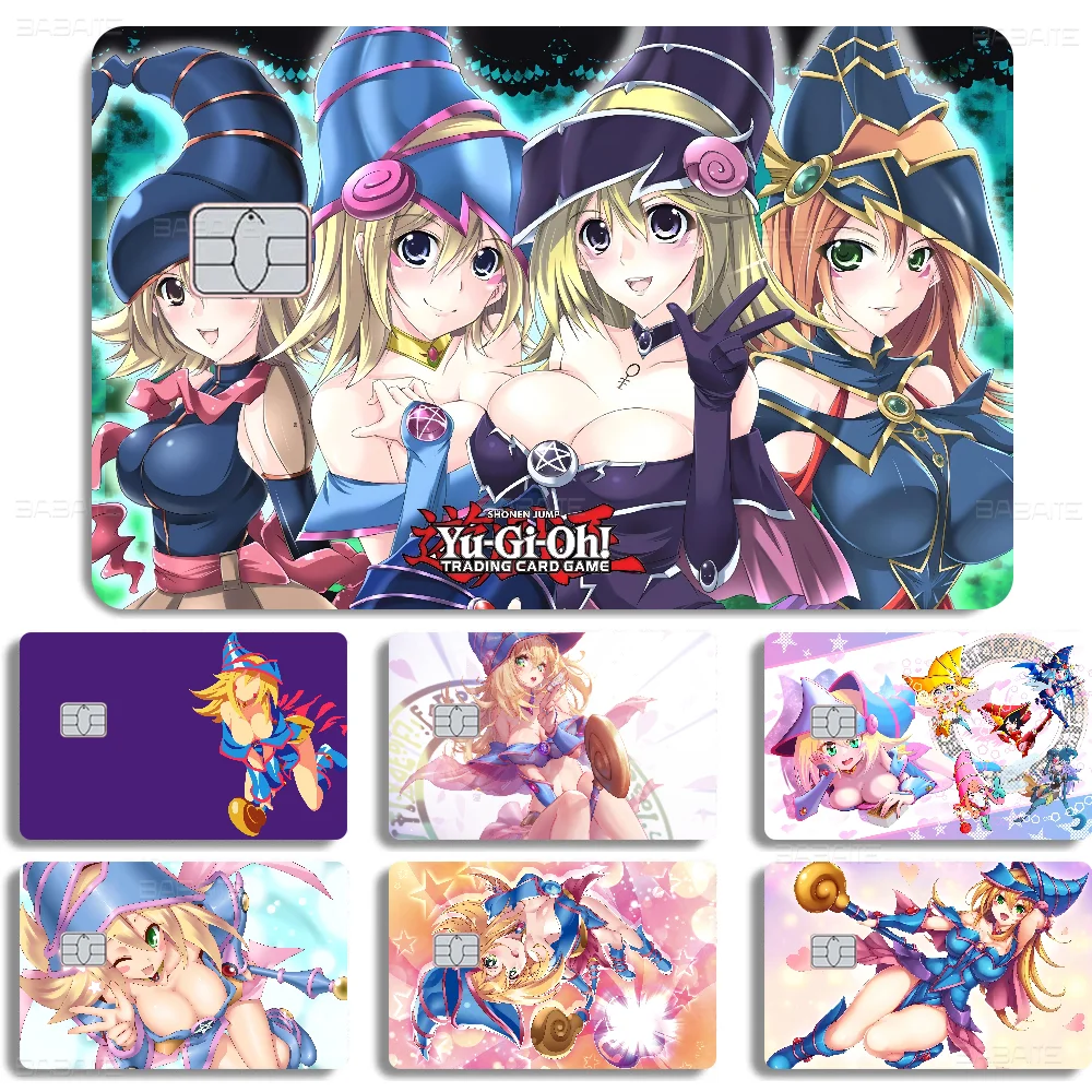 Yu Gi Oh Dark Magician Girl Anime Spend Or Save Funny Shell On Off Ultra Thin No Fade Sticker Cover Film For Debit Credit Card