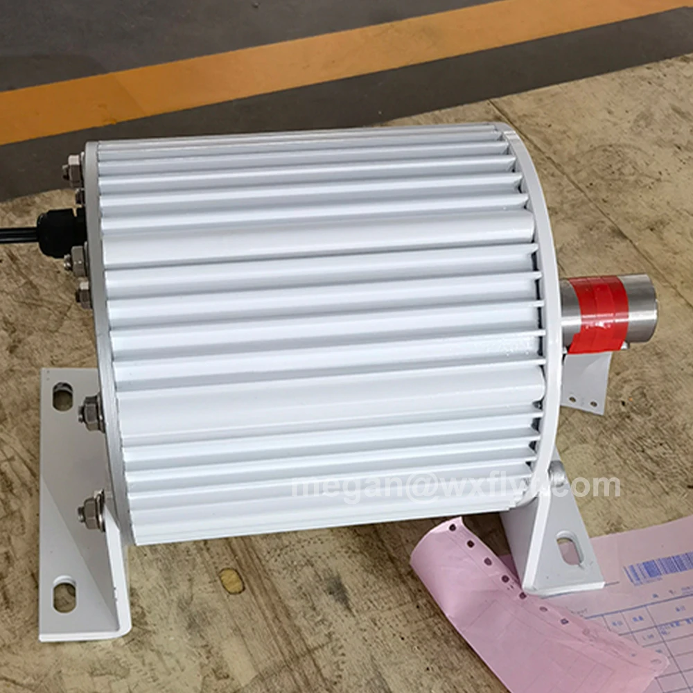 40KW 50KW 60KW منخفضة السرعة مولد المغناطيس الدائم 48 فولت-380 فولت منخفضة دورة في الدقيقة منخفضة الضوضاء PMG 3 المرحلة التيار المتناوب المولدات تستخدم لمحرك المحرك