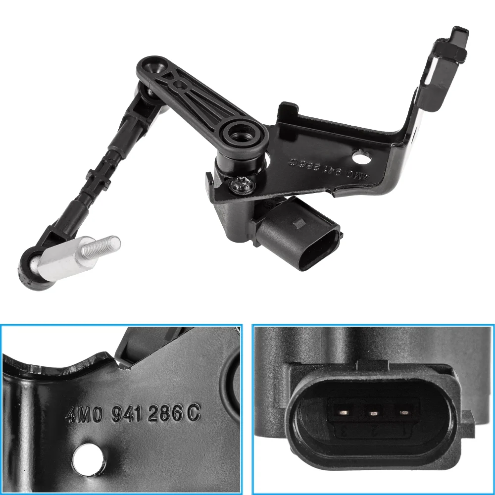 Genuine Front Right Side Headlight Level Sensor 4M0941286C,4M0941286D For AUDI Q7 (4MB, 4MG) 2015-,Q8 (4MN) 2018-