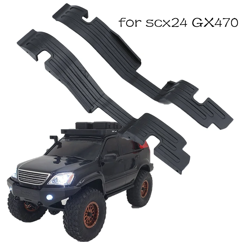 2 pièces SCX24 Simulation résine 3D imprimé garde-boue bricolage accessoires pour 1/24 RC voiture sur chenilles SCX24 Lexus GX470 4X4 roche chenille