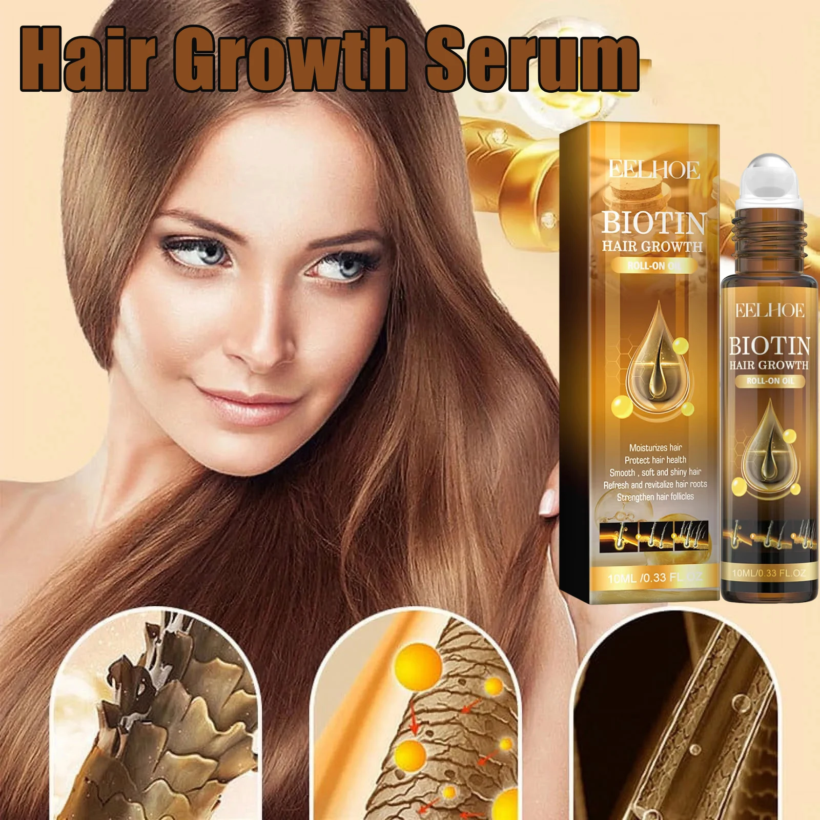 

Biotin Hair Growth Serum Portable Anti Hair Loss Oil Spray Prevent Baldness Treatment Scalp Beard Beauty Hair Care Product