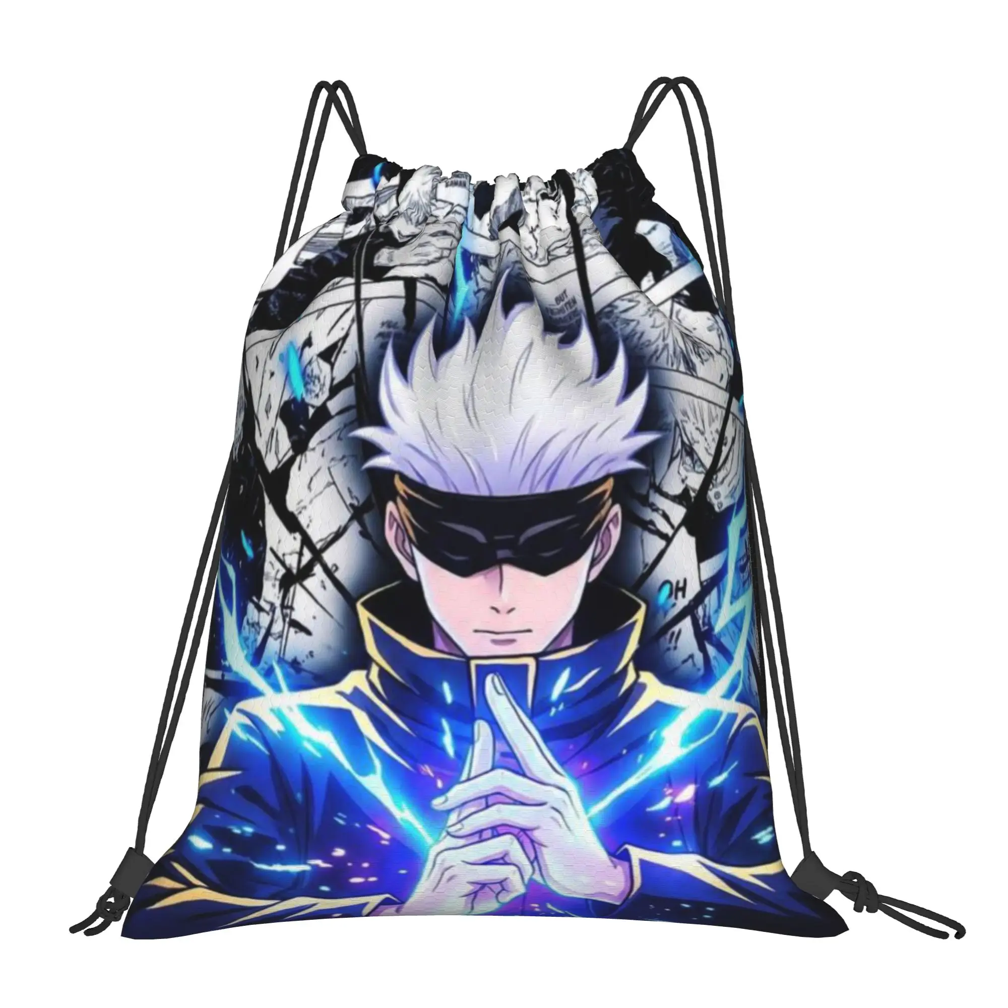 

Многофункциональный карманный рюкзак Sorcerer Squad Jujutsu Kaisen для мужчин и женщин, дорожная сумка для подростков, сумки на шнурке с принтом