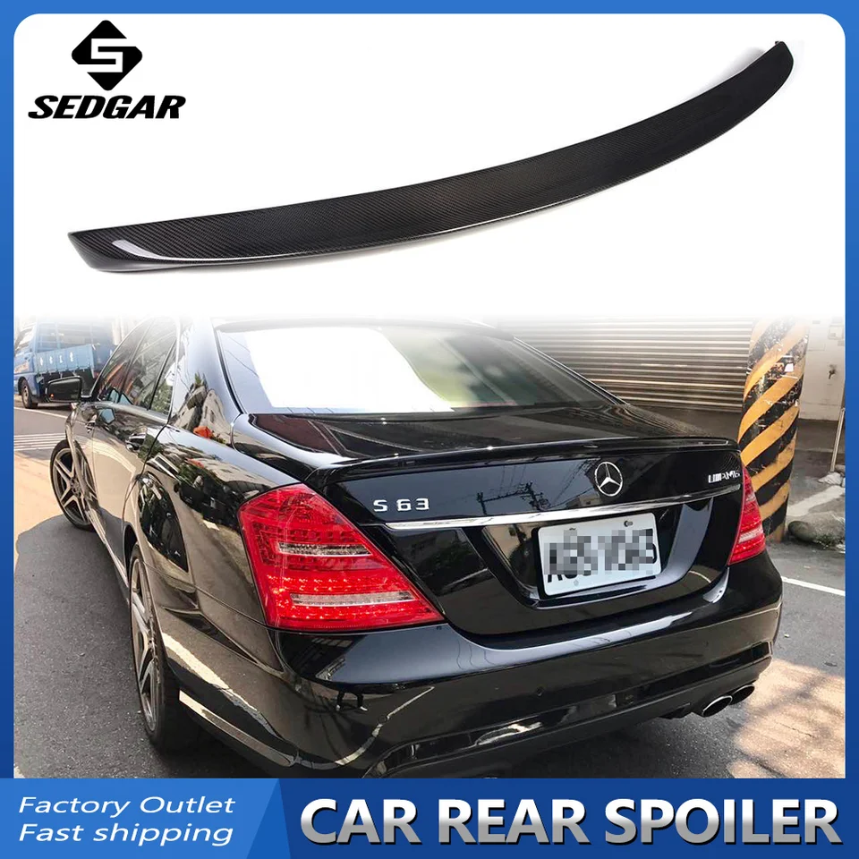 BENZ W221 Sクラス カーボン トランクスポイラー リアスポイラー W221 リアトランクスポイラーメルセデスベンツ S クラス W221 S63 AMG