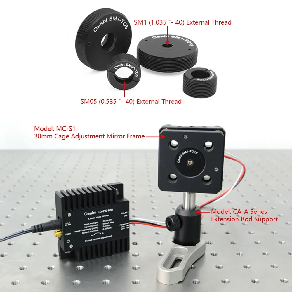 SM Series Diode Mounting Bracket TO-18LD Light Source Mounting Bracket Photoelectric Optical Experimental Equipment Accessories