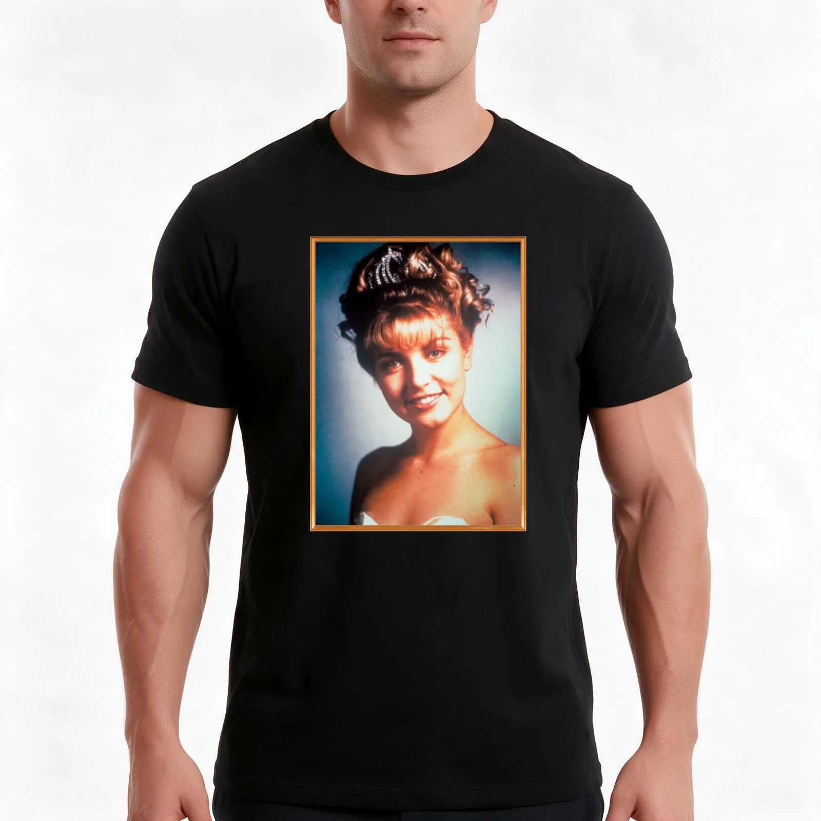 Twin Peaks Laura Palmer Rosy Glow High School Portrait T-Shirt, Summer Casual Cotton Tee, Oversized Streetwear Tops, 100% Cotton