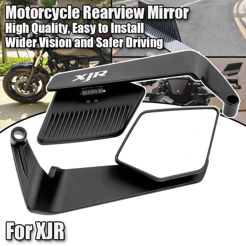 For XJR1300 XJR1200 XJR 1300 1200 Motorcycle Accessories Fixed Wind Wing Rearview Mirror Rotate Adjustable Mirrors