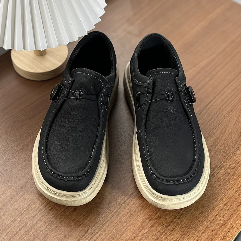 

Men's British style retro classic tooling shoes lazy foot pedal summer breathable low-top casual shoes
