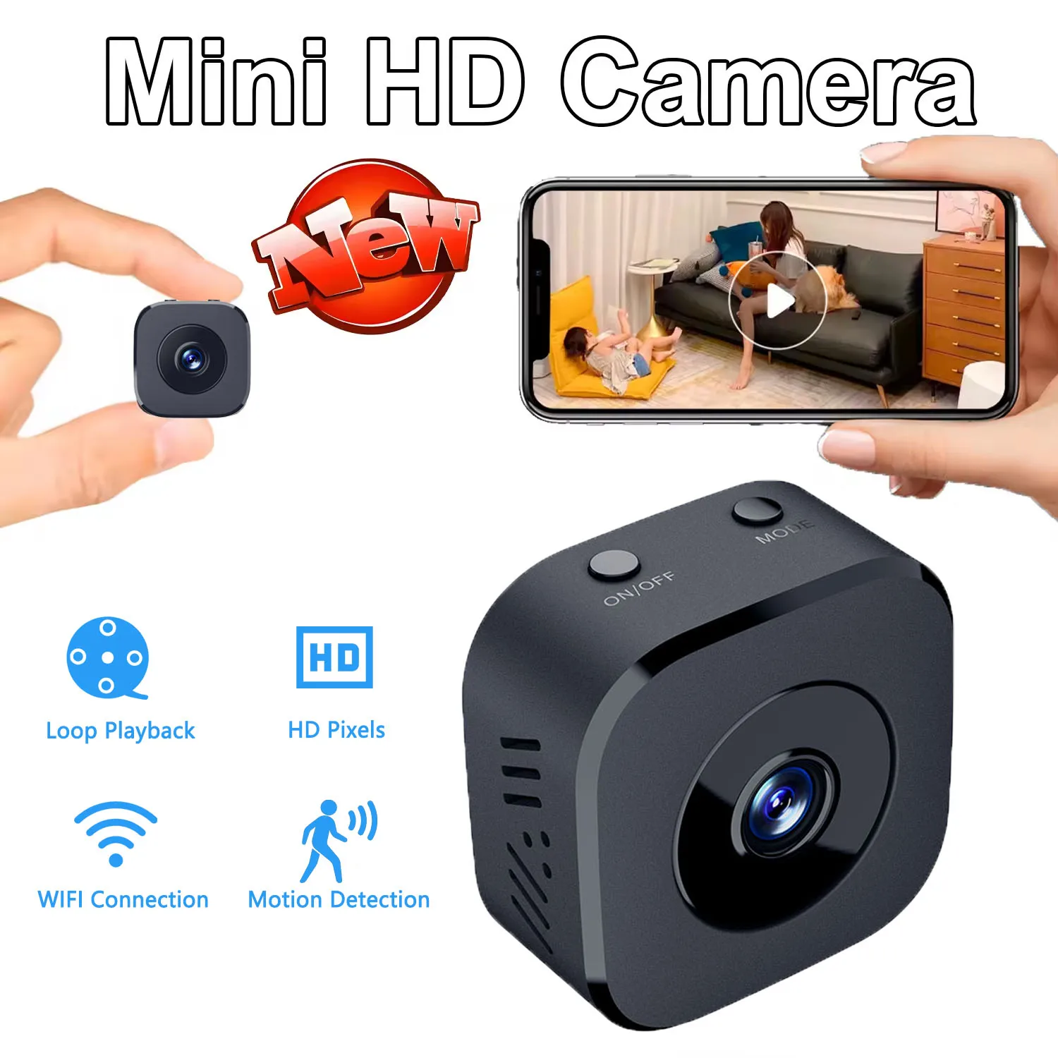 كاميرا 1080P Mini HD RV واي فاي مراقبة لاسلكية حماية أمنية عن بعد كاميرات فيديو للمراقبة بالفيديو