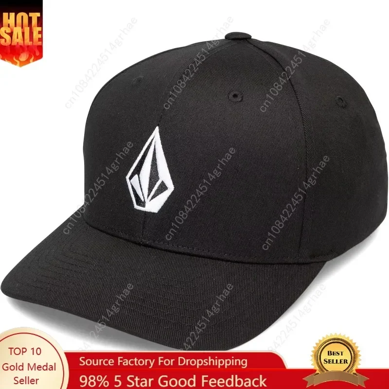 Volcom Full Stone Flex Fit Baseball Cap Women Men Summer Trucker Hat Embroidered Logo Cotton Closed Outdoor Golf Fashion Hats