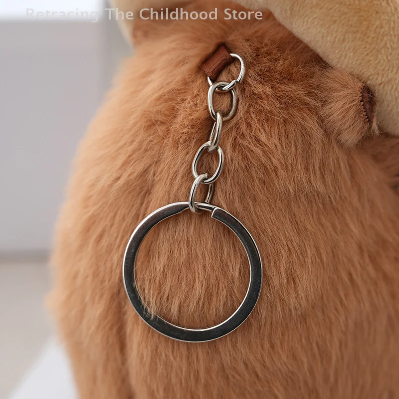 Cartoon Capybara Plush Keychain Cute Stuffed Doll Toy Bag Pendant Hanging Decoration Desktop Doll Ornament Car Keyring Kids Gift