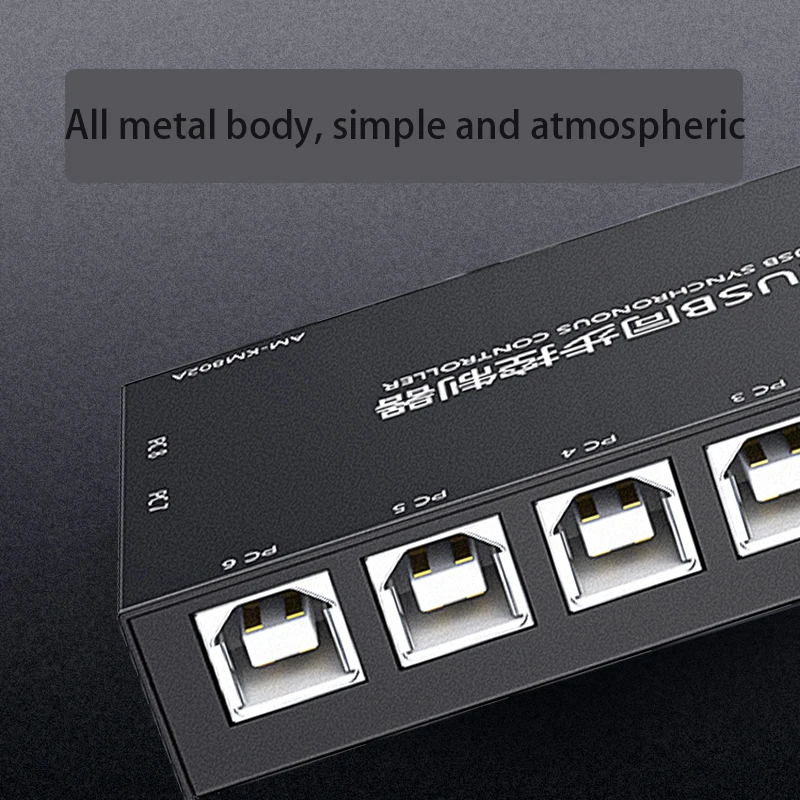 Разветвитель для игрового экрана в реальном времени, 8 портов, USB-синхронизатор, переключатель, USB-адаптер для синхронного контроллера, стандартный разветвитель Интернета, адаптер