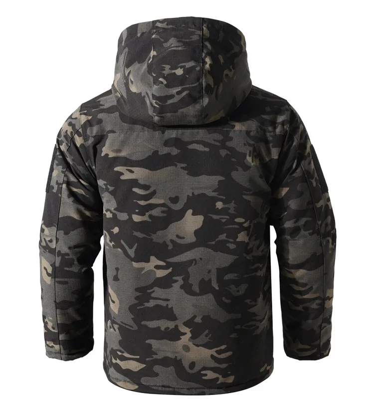 Chaqueta táctica camuflaje – Forro polar térmico caza invierno - imagen 3