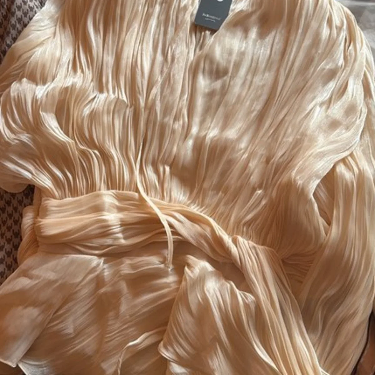 Vestido elegante fruncido Mini para mujer cuello redondo linterna manga larga cintura alta temperamento vestidos moda femenina Sexual