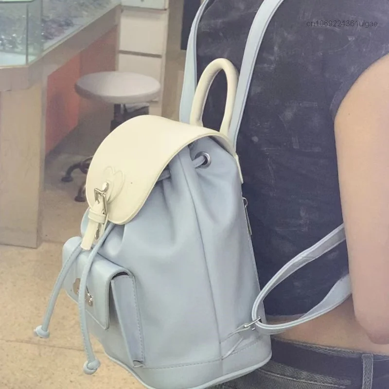 Sanrio Cinnamoroll New Aesthetic Bags Korean Style Mini Backpack Women Fashion Handbags Commuter Shoulder Bag Y2k Cute Schoolbag