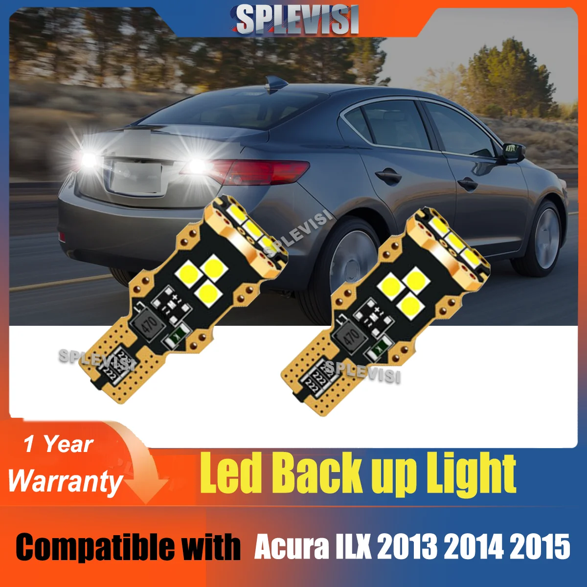 

T15 921 LED Reverse Backup Light 6000K For Acura ILX 2013 2014 2015 RDX 2007 2008 2009 2010 2011 2012 2013 2014 2015 2016 2017