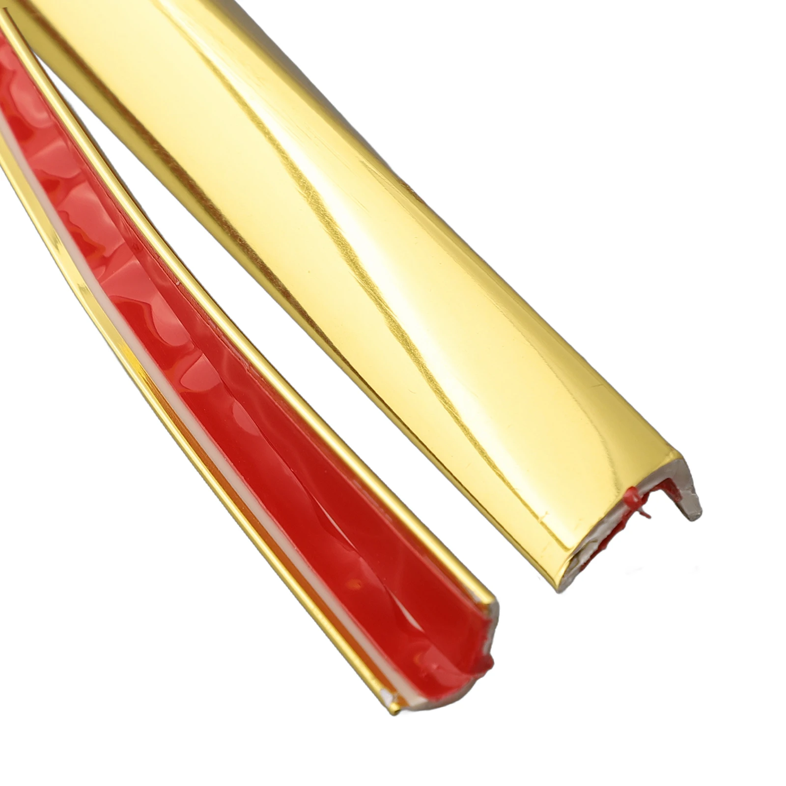 Tira decorativa autoadhesiva de PVC, 12,5mm de ancho, 7,5mm de altura, 3 metros de longitud para puerta de armario, mesa, esquina, ventana, esquinas de pared