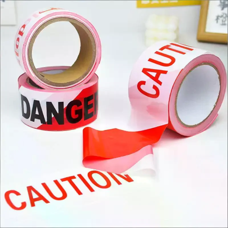Weather Resistant Warning Tape Roll for Durable Construction Safety and Roadblock Applications