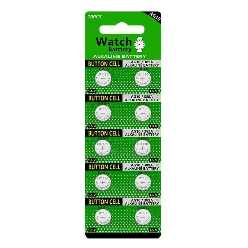 Button Cell Battery LR1131 AG10 LR54 189 389 Replacement For Watch Calculator E-Book Reader Small Electronics Stable Power