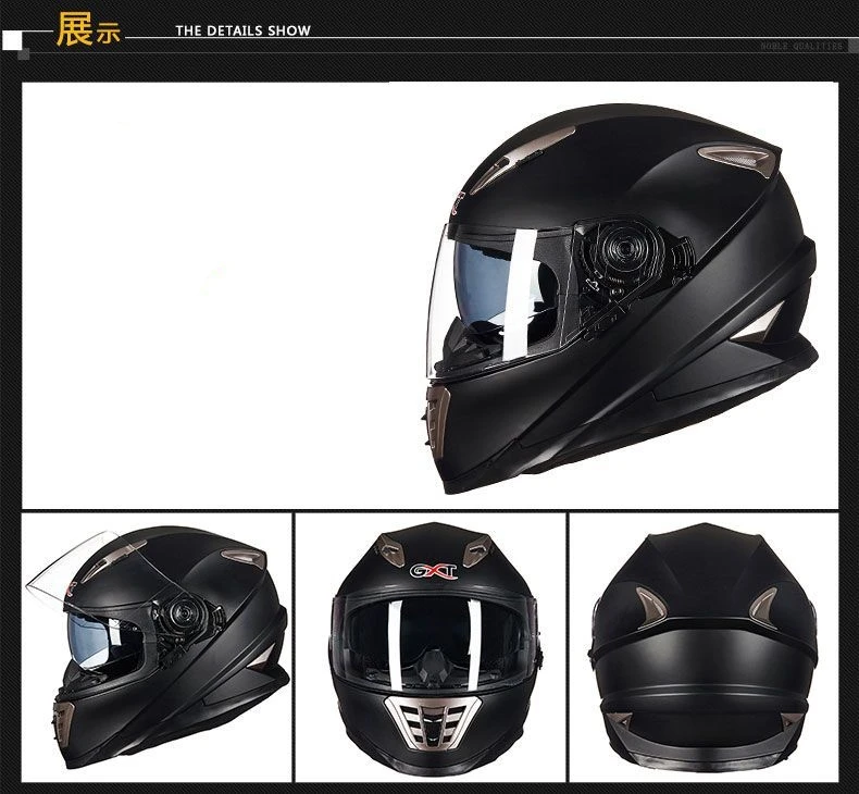 Carcasa de ABS para deportes al aire libre para hombres y mujeres, casco de seguridad de cara completa para Motocross, accesorios de casco de doble