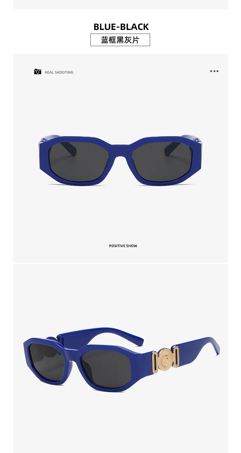 LONSY Fashion Square Sonnenbrille Frau Marke Design Schwarz Gradienten Sonnenbrille Weiblichen Großen Rahmen Retro Vintage Oculos De Sol UV400 – Detail 8