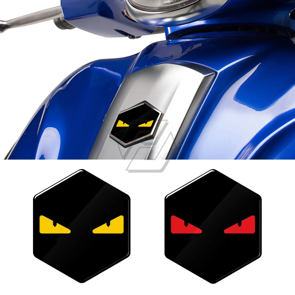 For PIAGGIO ET2/ET4/SKR/Sfera/RST/X9/Zip/Overly/Hexagonal/Free/Quartz 3D Motorcycle Modification Badge Box Stickers
