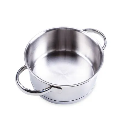 

14Cm stainless steel bottom pot 304 stainless steel induction cooker universal, one person hot pot pot