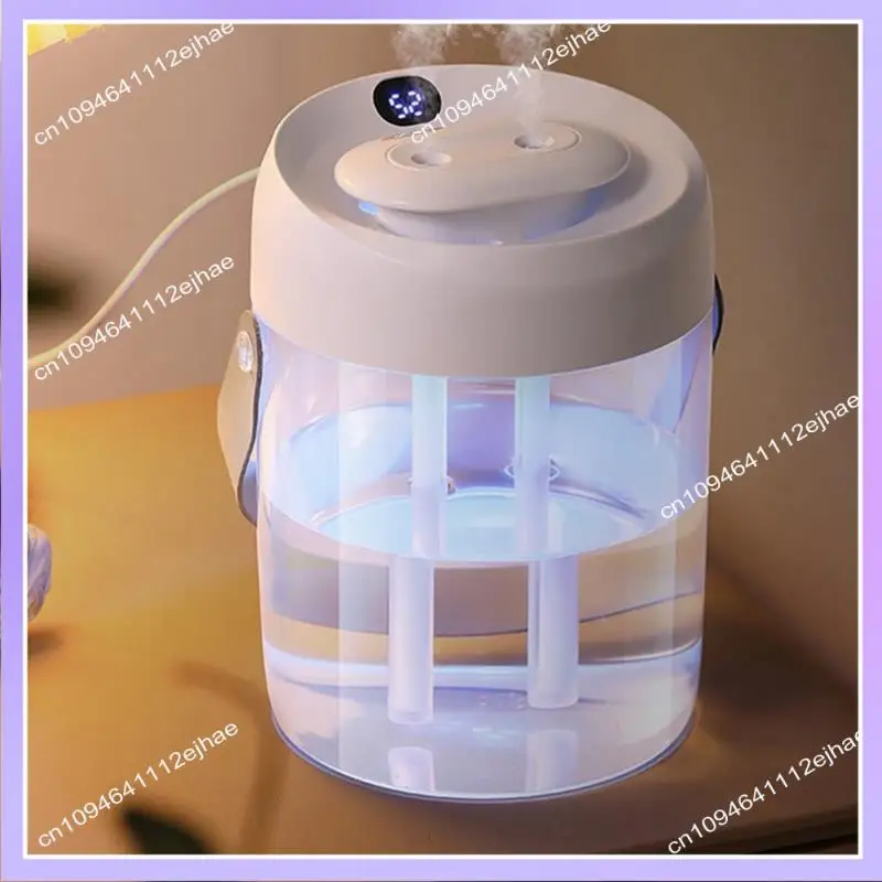 N83R 1 Uds 2L humidificador de doble boquilla escritorio de oficina atomizador de aire portátil USB recargable pantalla Digital nebulización de humidificación