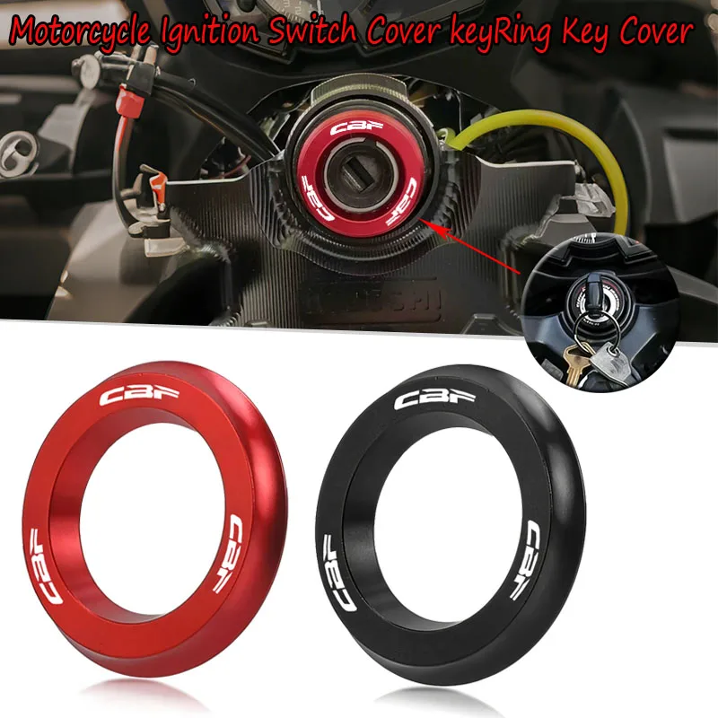 Anillo Protector de la Cubierta del Interruptor de Encendido para Motocicleta HONDA CBF con Logotipo CBF, Accesorios para CBF125 CBF190R CBF500 CBF600 CBF1000 cbf 125