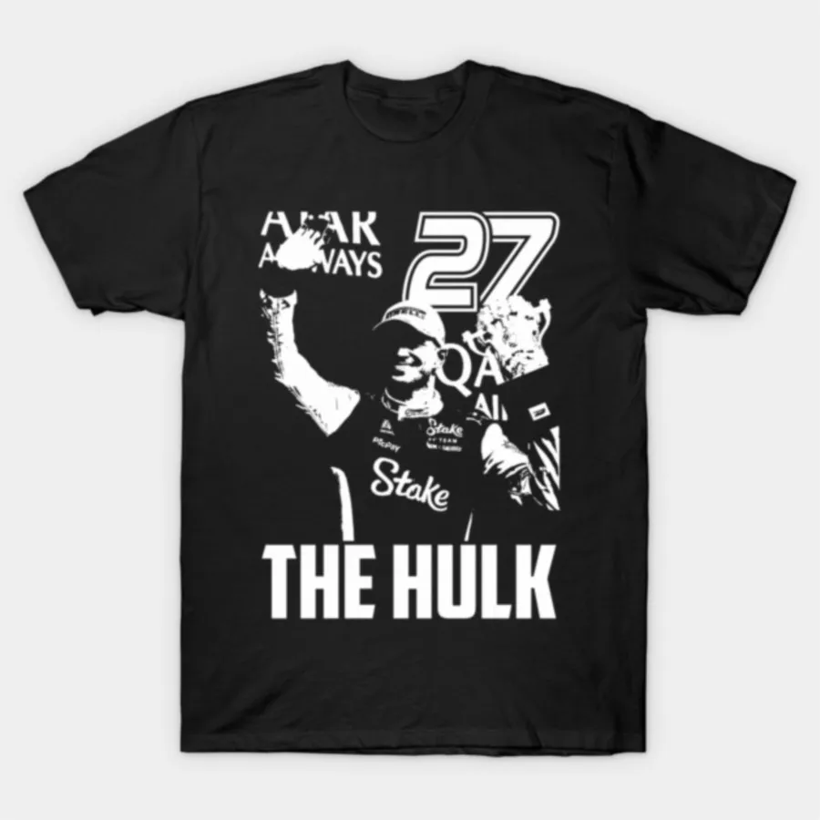 

Nico Hulkenberg 2025 First Podium T-shirt For Men Women 100% Cotton T Shirts Short Sleeve Tops1205-5