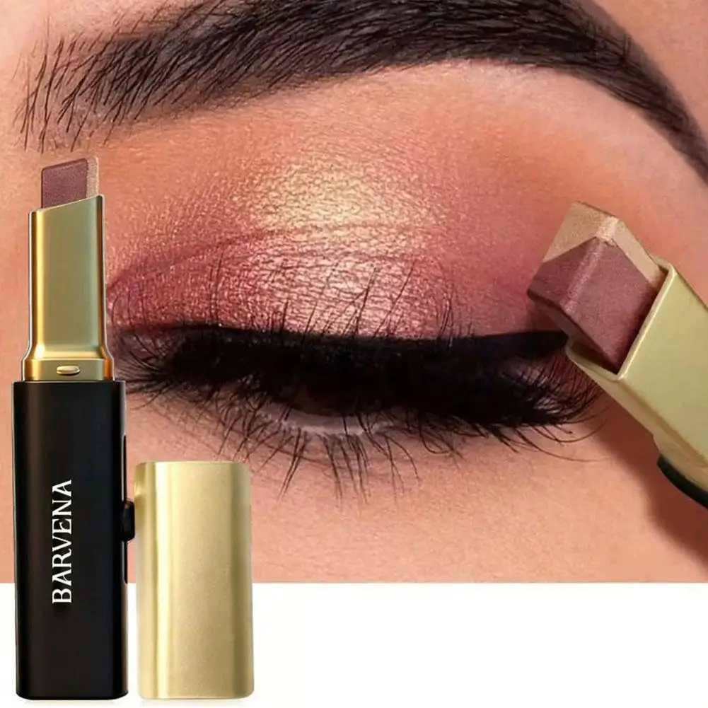 Aurora Shimmer 2-Tone Gradient Glitter Eyeshadow Stick Long-Lasting Waterproof Metallic Lazy Eye Shadow Pen for Valentine'S Day