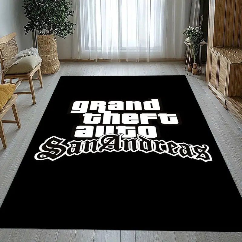 Game G-GTA San Andreas Soft Non-Slip Large Area Rug for Living Room,Bedroom Playroom Carpet Mat for Sofa,Home Decor Gift