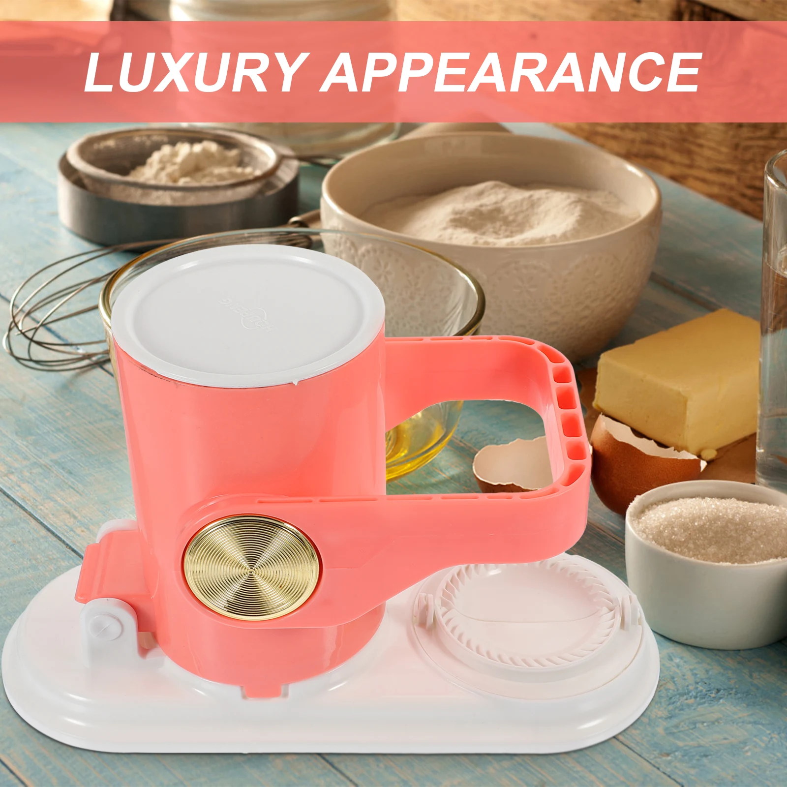 

Portable Dumpling Maker Reusable Dough Presser Multi-Functional Dumpling Skin Press Mould for Home and Restaurant