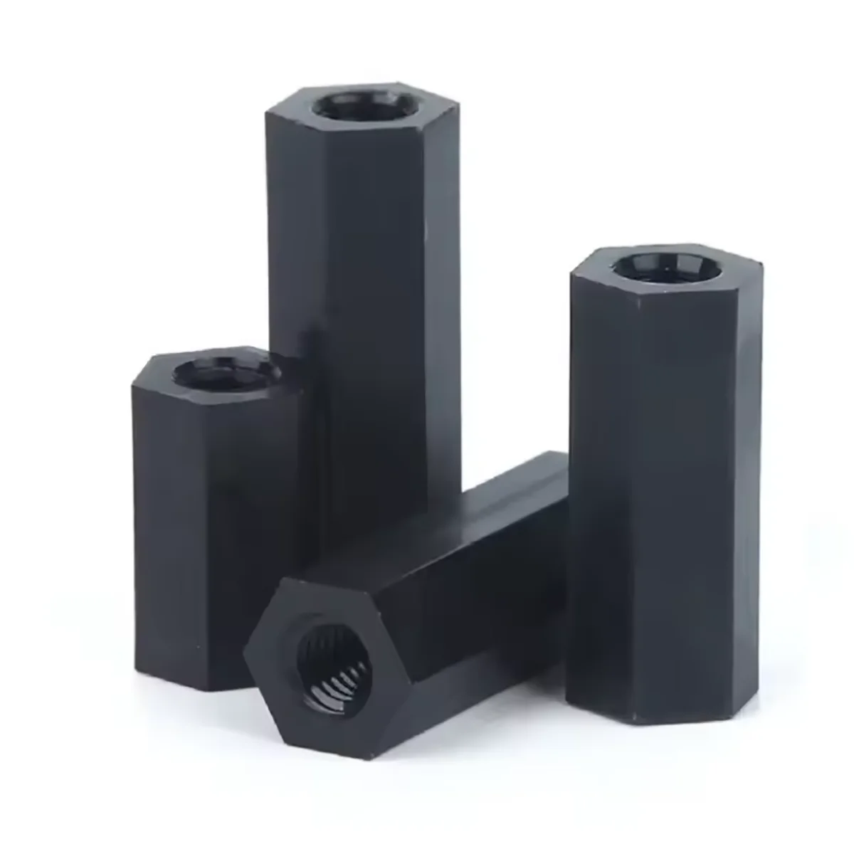 M2 M2.5 M3 M4 M5 Black Nylon Hex Female to Female Standoff Plastic Hexagonal Threaded PCB Motherboard Spacer Pillar Nut L=5-60mm