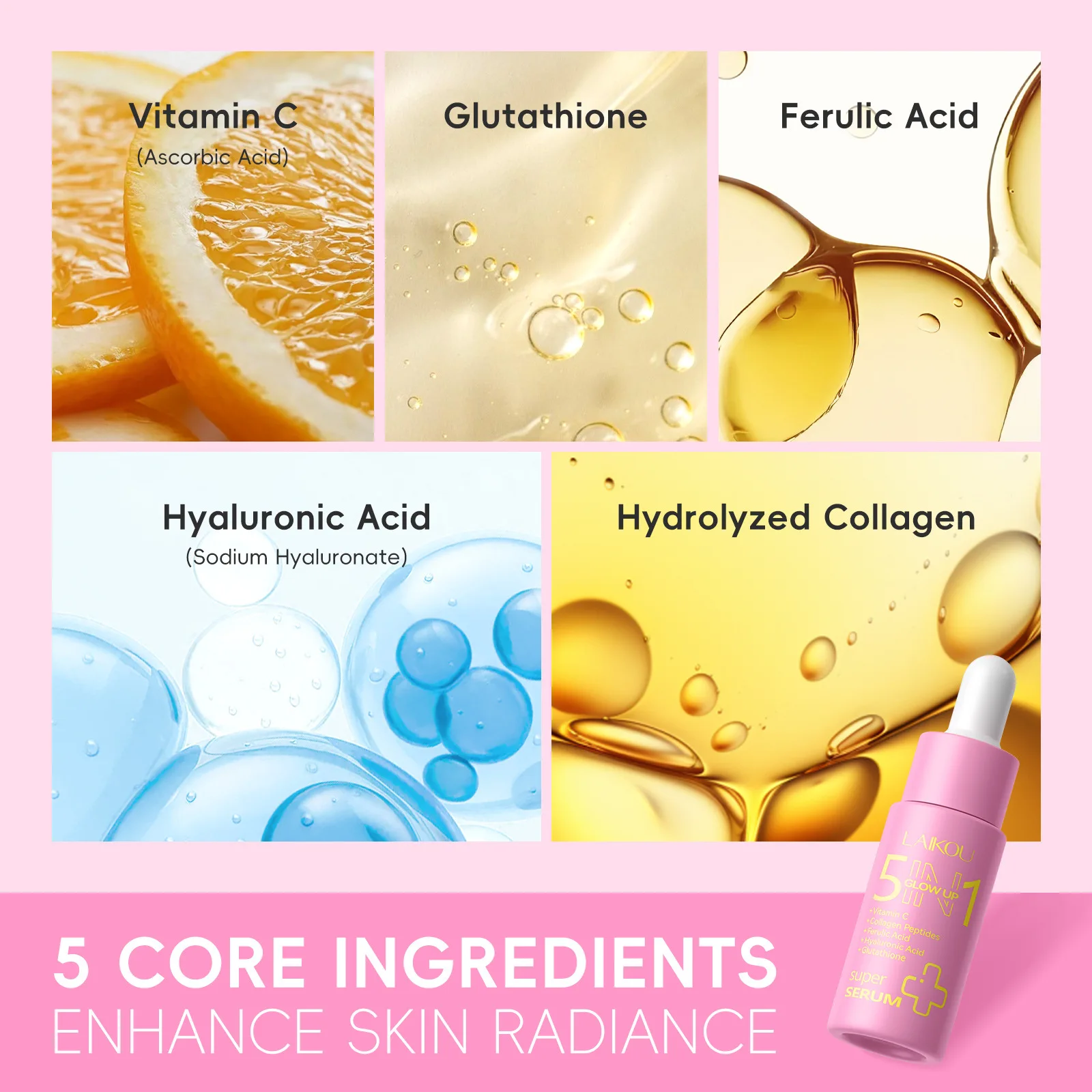 Essência Iluminadora LAIKOU 5  - Ferulic Acid Serum avaliação e preço