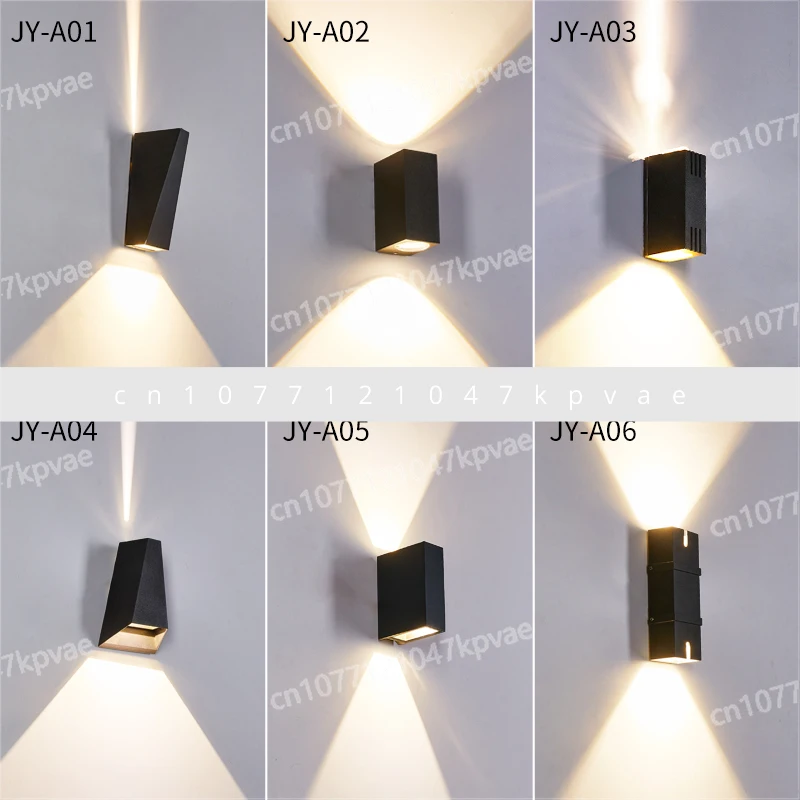 Outdoor courtyard waterproof wall lamp, exterior wall ambient lamp, luminous, villa wall washer lamp