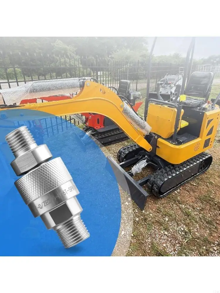 

High Pressures Hydraulic Oil Pipe Quick Connector Hydraulic Connector Quickly Release Fitting For Small Excavators C7AC
