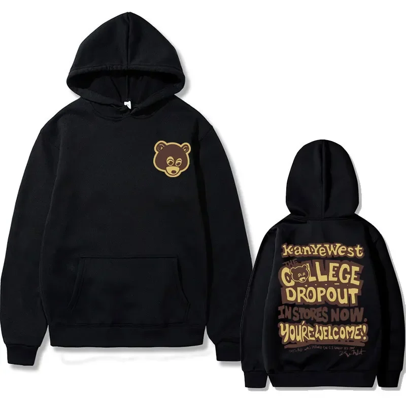 

Best Famous Kanye Weesst The College Dropout Graphics Hoodie Men Women's Hip Hop Rap Vintage Hoodies Male Casual Oversized Cloth