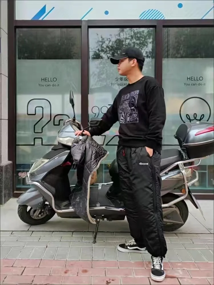 겨울 오토바이 바지 방풍 보호 퀵 릴리스 레깅스, 야외 낚시 겨울 바지, 야간 반사 라이딩 바지