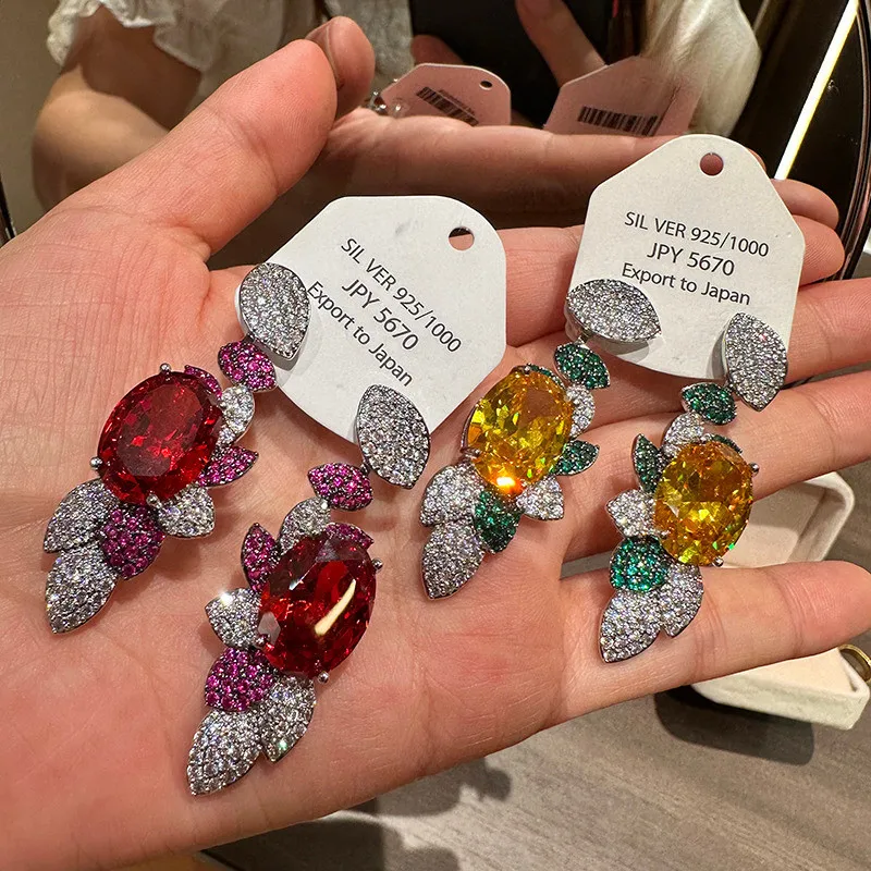 

Модные легкие роскошные элегантные изысканные новые серьги