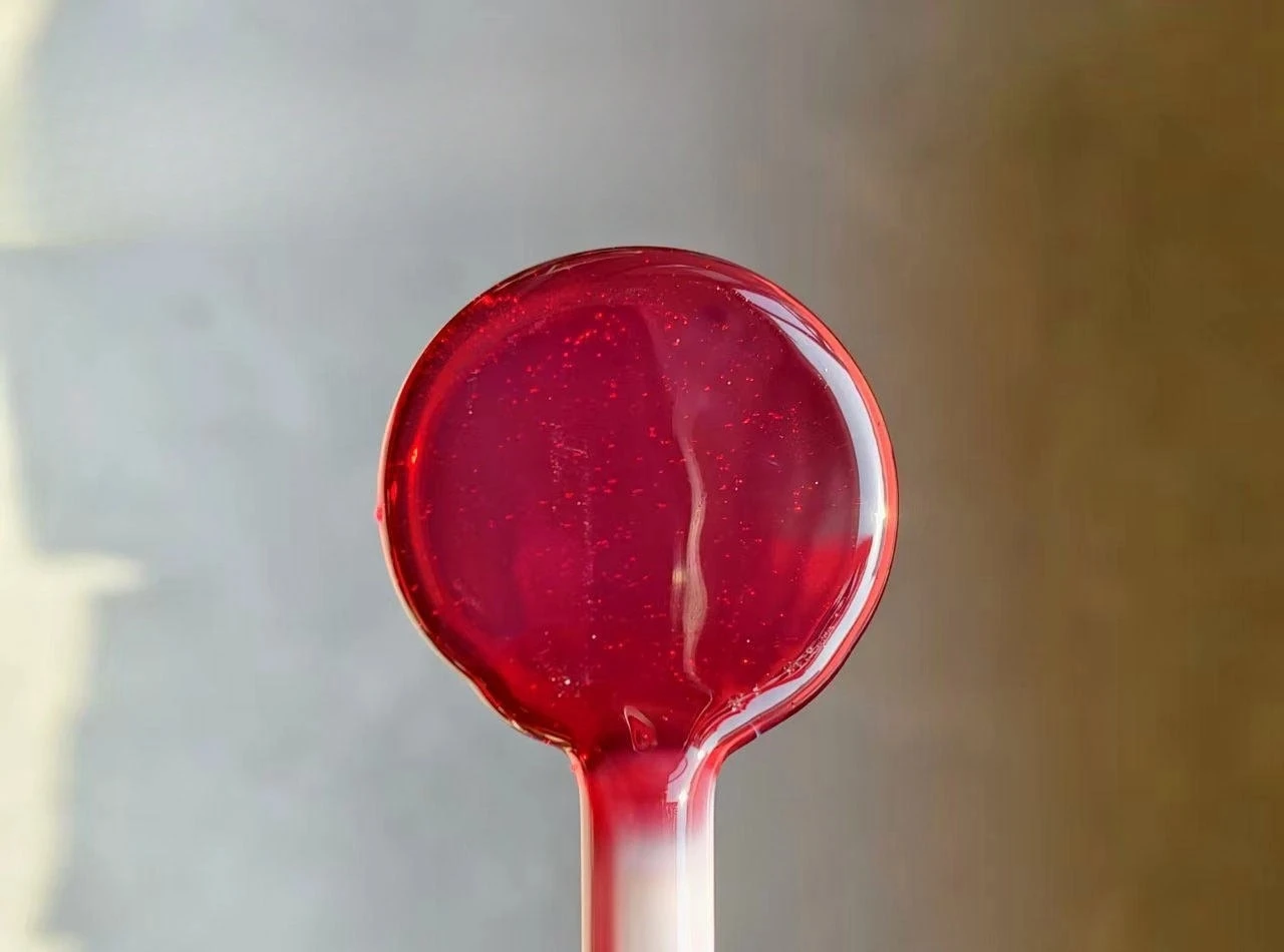High quality Red Burnt Glass Lamp Rod, Colored High Borosilicate Glazed Hard Material COE33