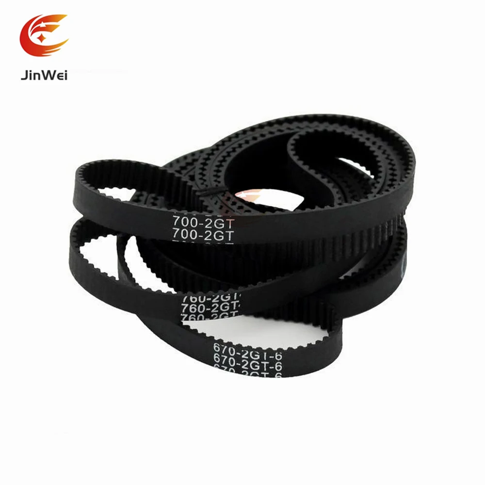 2GT GT2 Width:15mm  High-Quality Rubber Closed-Loop Timing Belt, Belt Circumference 420mm-3600mm, Used For 3D Printers